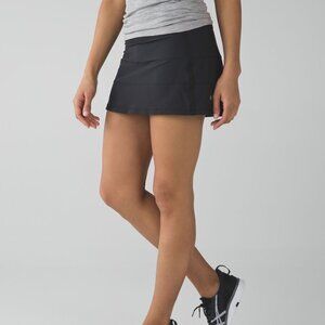 Lululemon Pace Rival Skirt II (Regular) Black- Size 8 Athletic Skirt